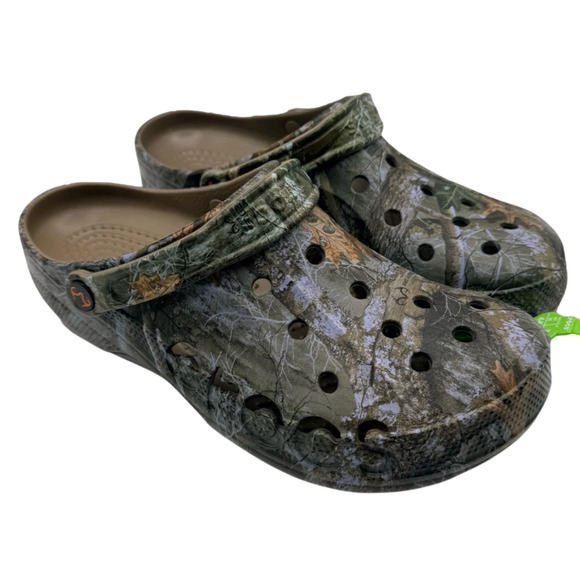 Crocs Baya Realtree APX Edge Camo Clogs Unisex M5 W7 Slip On Shoes New main image 10